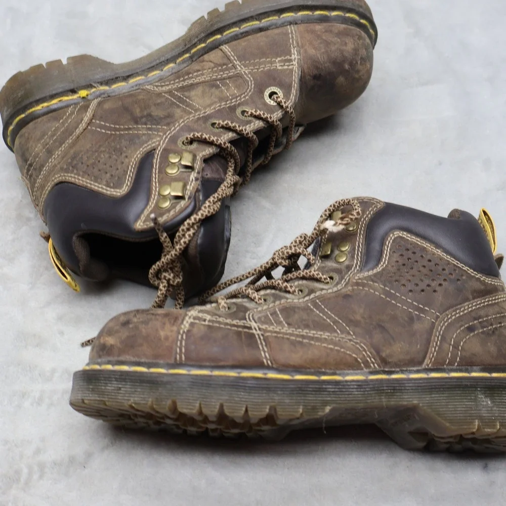 Dr. Martens Men 6 Women 7 Work Boots Brwn Ironbridge Steel Toe Industrial Safety